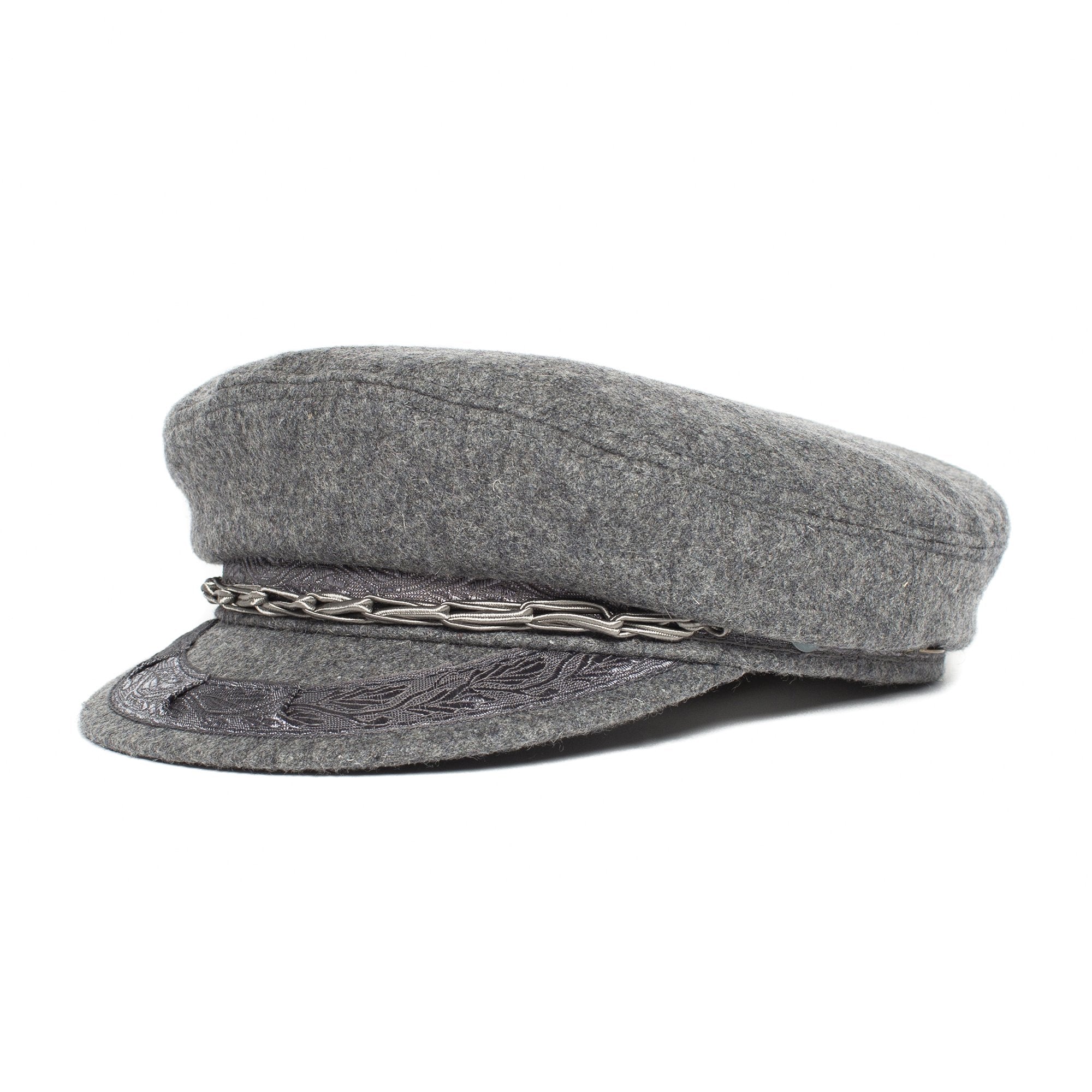 Goorin Bros. papou wool greek fisherman Grey left side view