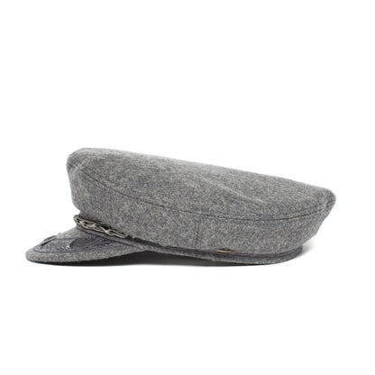 Goorin Bros. papou wool greek fisherman Grey side view