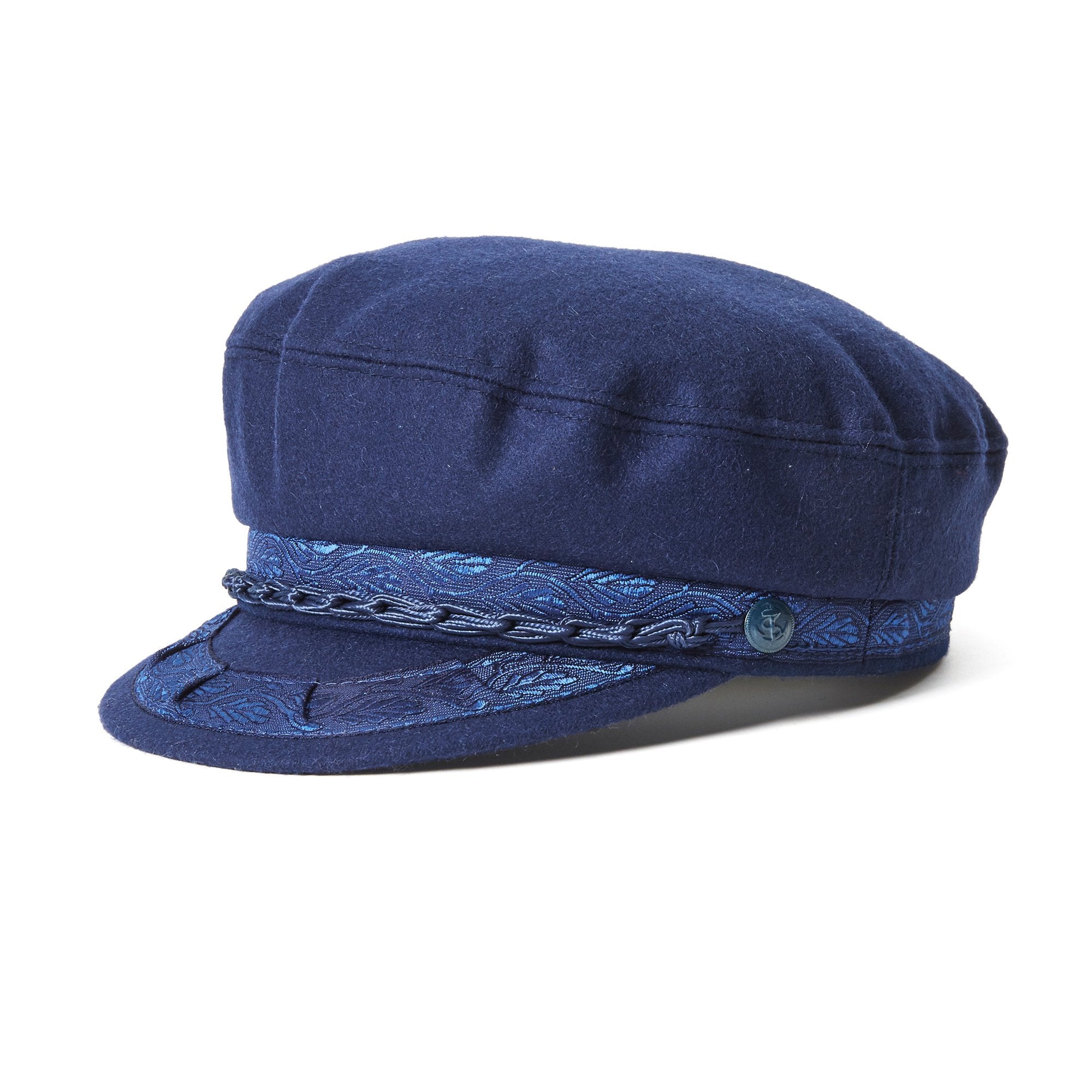 Goorin Bros. papou wool greek fisherman Navy left side view