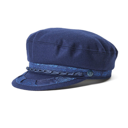 Goorin Bros. papou wool greek fisherman Navy left side view