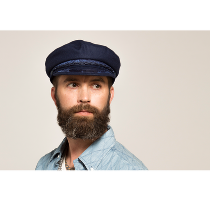 Goorin Bros. papou wool greek fisherman Navy  mens styling