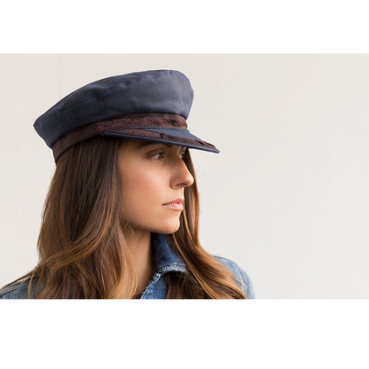 Goorin Bros. Artemis Navy Greek Fisherman womens styling