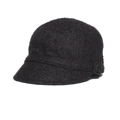Goorin Bros. november rain wool blend rouched schoolboy hat Black left side view