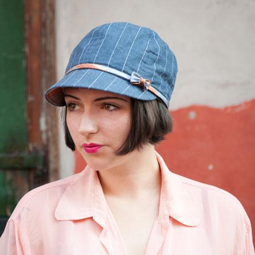 Goorin Bros. betriz cotton schoolboy hat Navy  womens styling