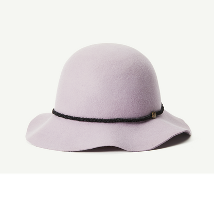 Goorin Bros. beach pea wool blend cloche hat Purple left side view