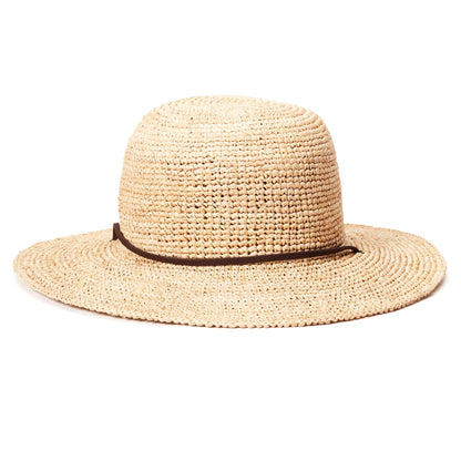 Goorin Bros. summer time straw floppy hat Natural back view