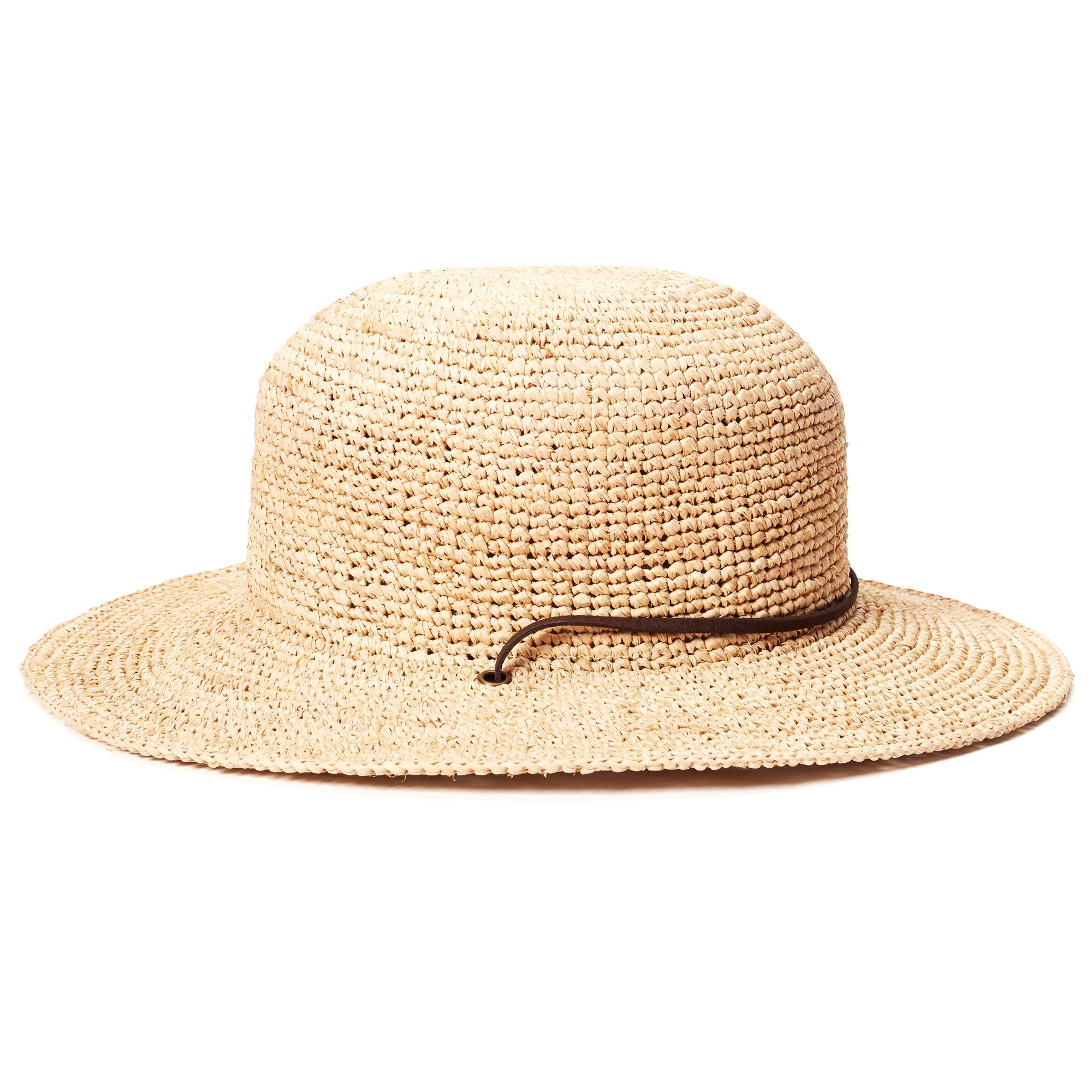 Goorin Bros. summer time straw floppy hat Natural side view