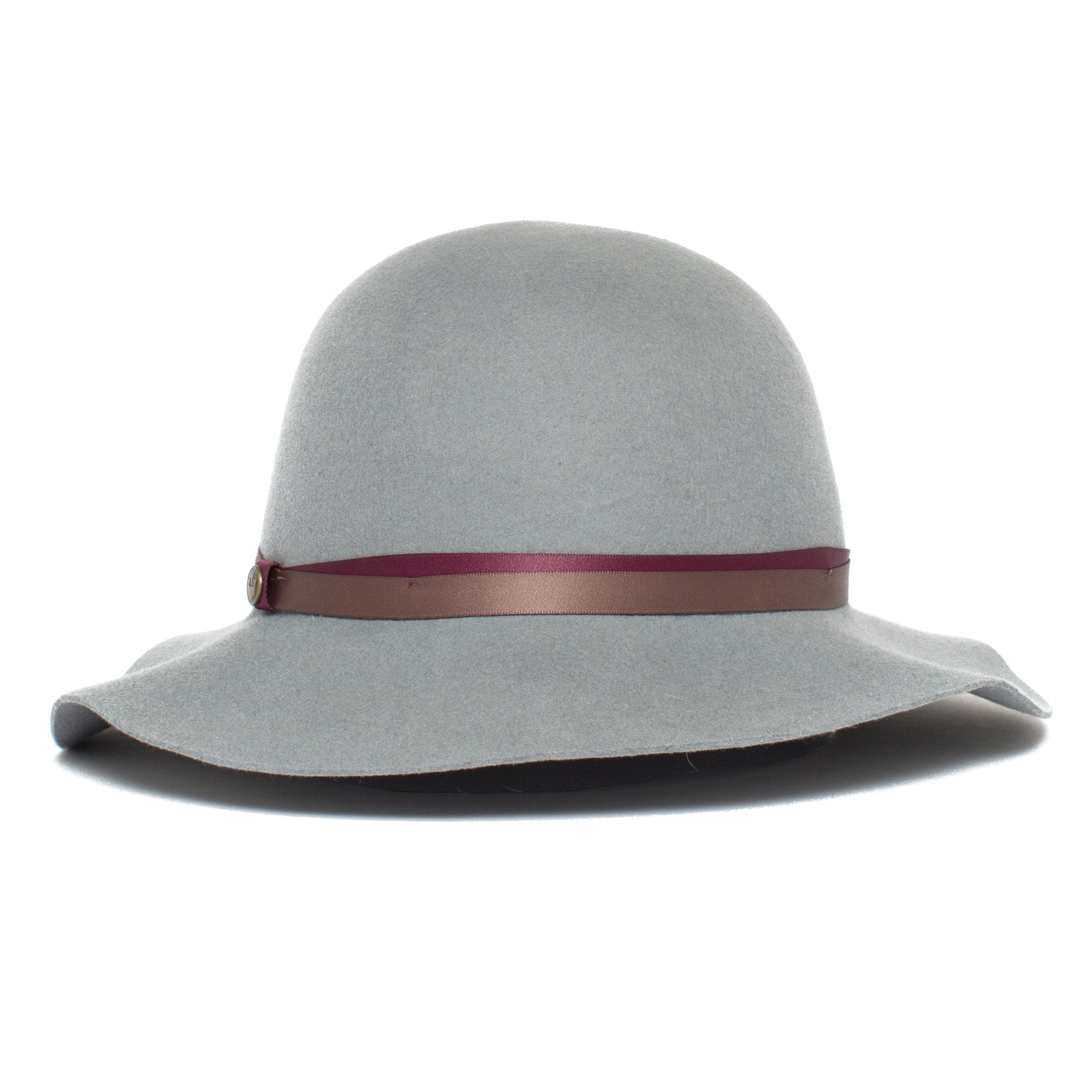 Goorin Bros. january breeze wool blend wide brim floppy hat Grey front view