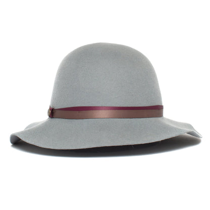 Goorin Bros. january breeze wool blend wide brim floppy hat Grey front view