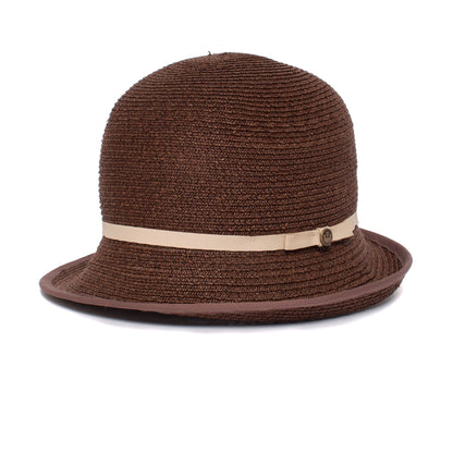Goorin Bros. brown eyed girl straw cloche hat Brown left side view