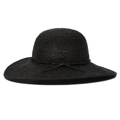 Goorin Bros. desert sun straw floppy hat Black side view