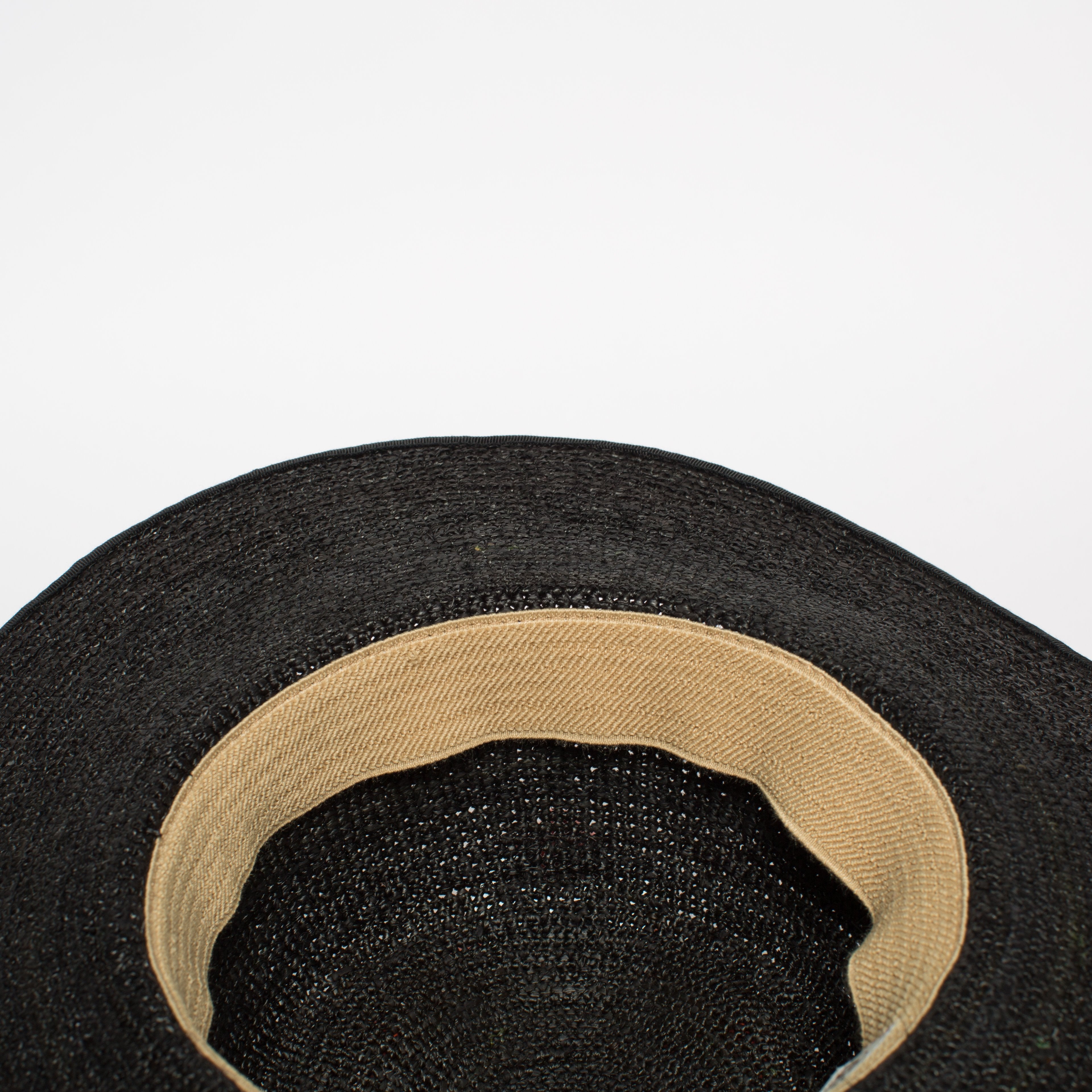 Goorin Bros. desert sun straw floppy hat Black  Sweatband
