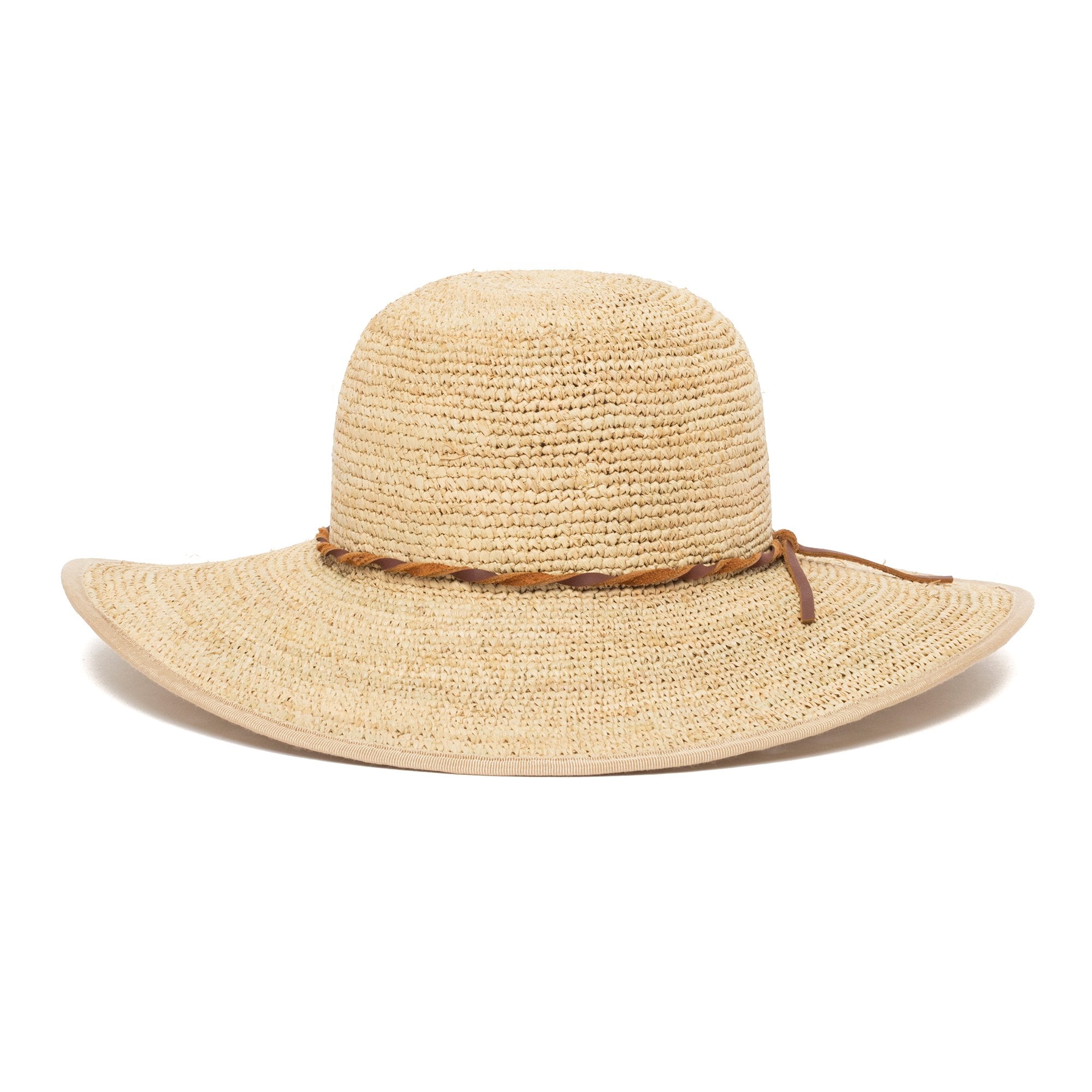 Goorin Bros. desert sun straw floppy hat Natural front view