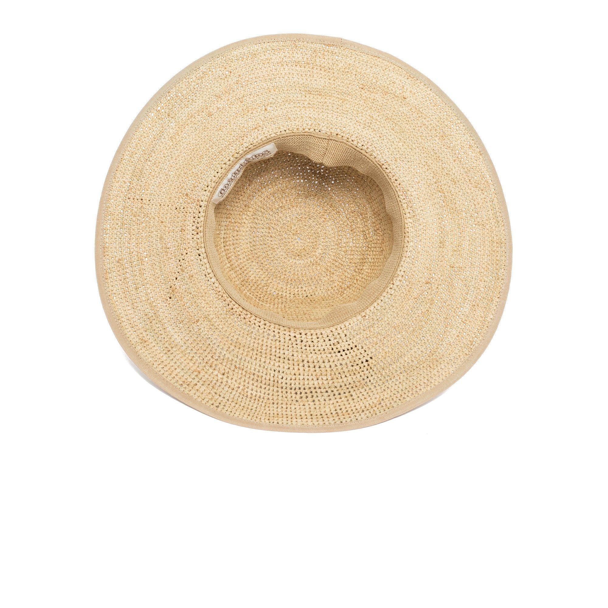Goorin Bros. desert sun straw floppy hat Natural under view