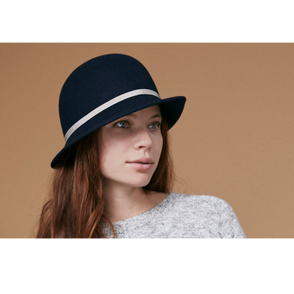 Goorin Bros. sandra park wool blend cloche hat Navy  womens styling