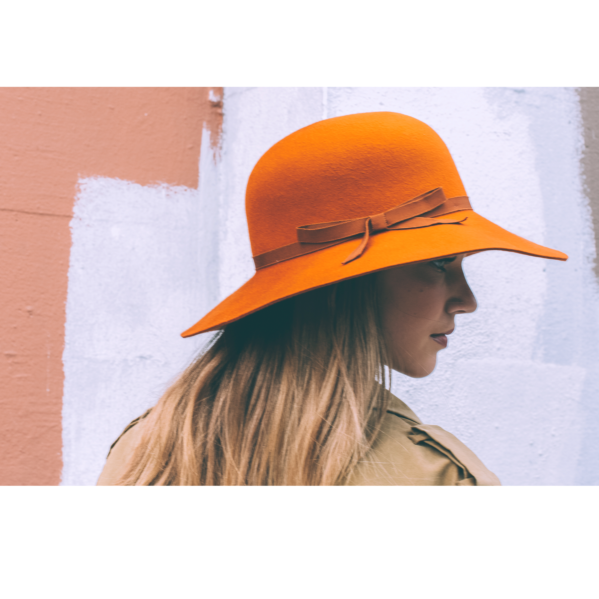 Goorin Bros. rhea love wool blend floppy hat Orange  womens styling