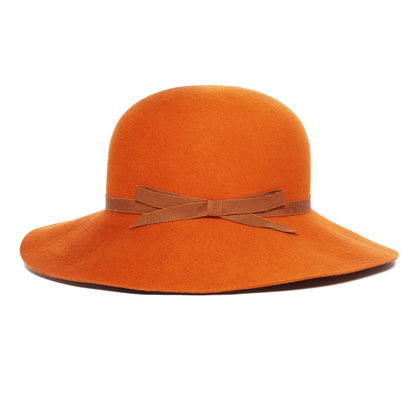 Goorin Bros. rhea love wool blend floppy hat Orange side view