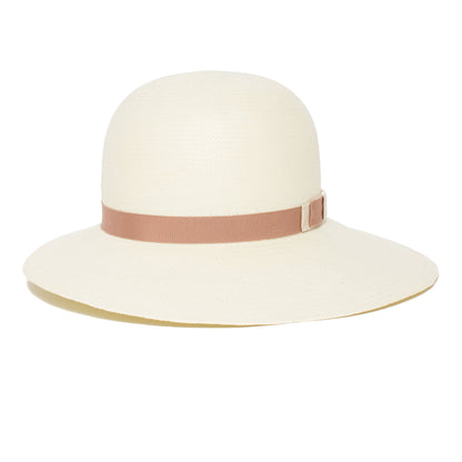 Goorin Bros. kiki paper asymmetric cloche hat Ivory front view