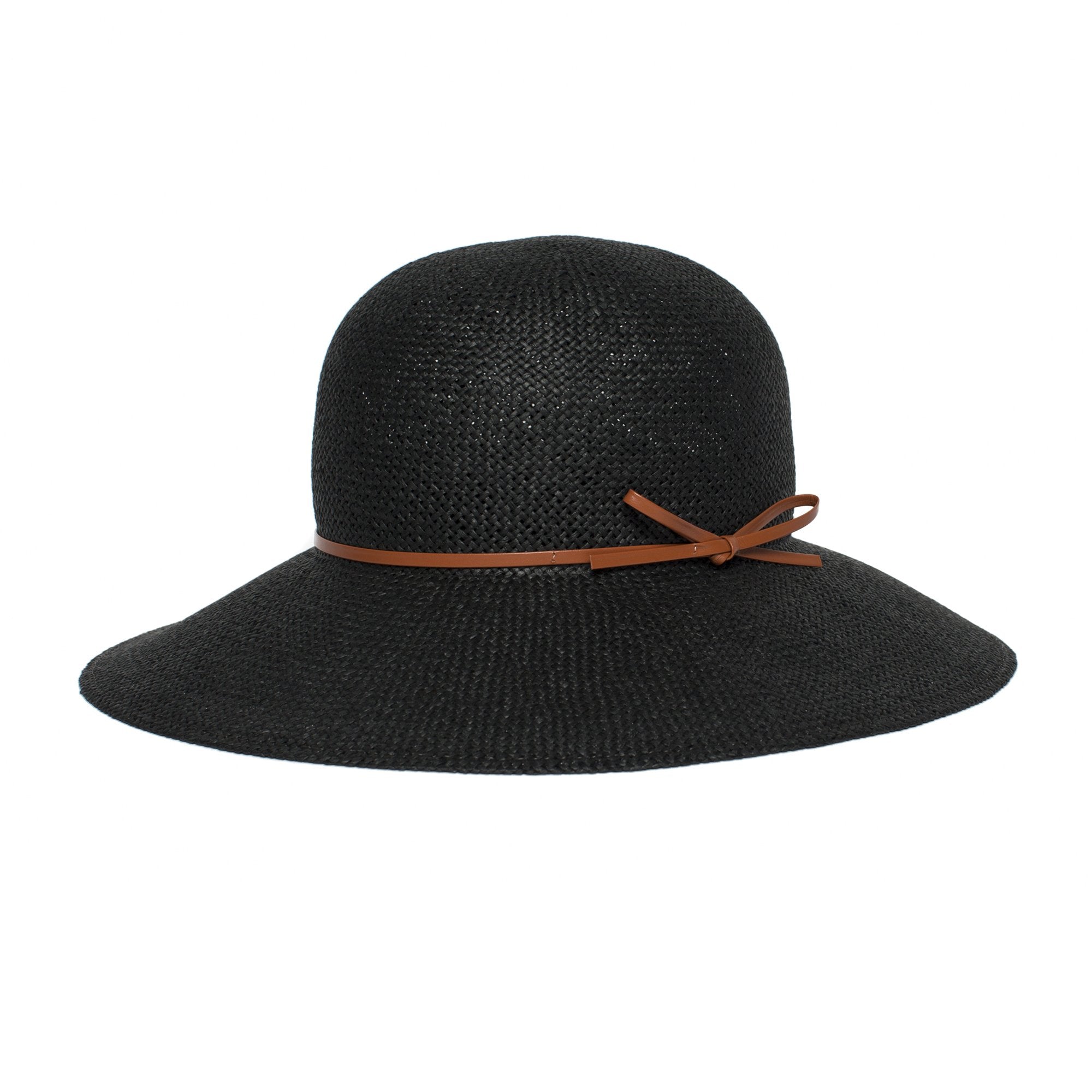 Goorin Bros. hydrangea straw floppy hat Black left side view