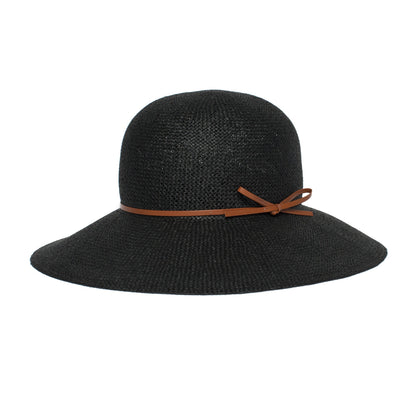 Goorin Bros. hydrangea straw floppy hat Black left side view