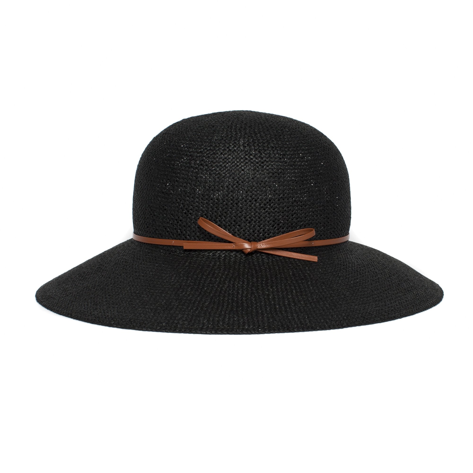 Goorin Bros. hydrangea straw floppy hat Black side view
