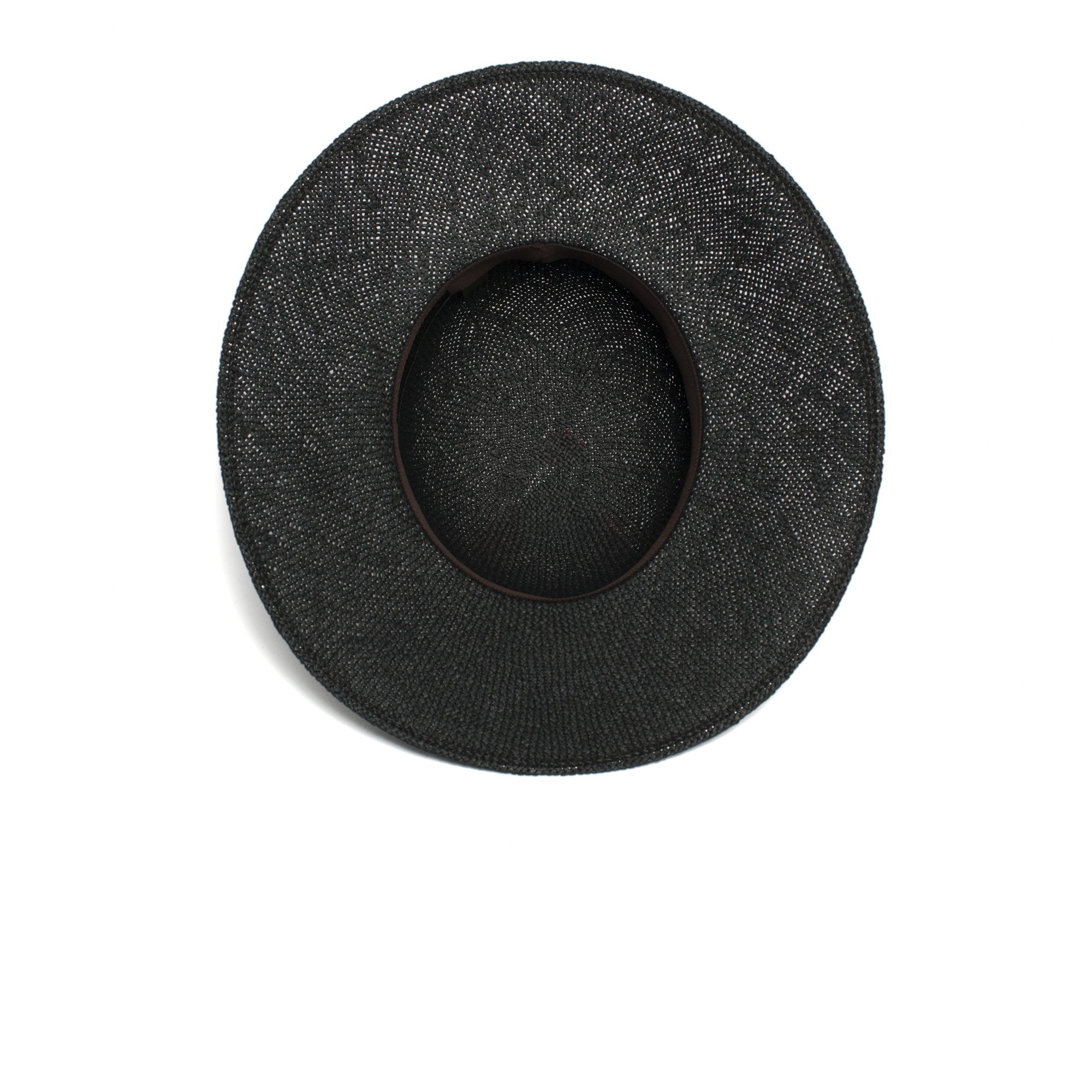 Goorin Bros. hydrangea straw floppy hat Black under view