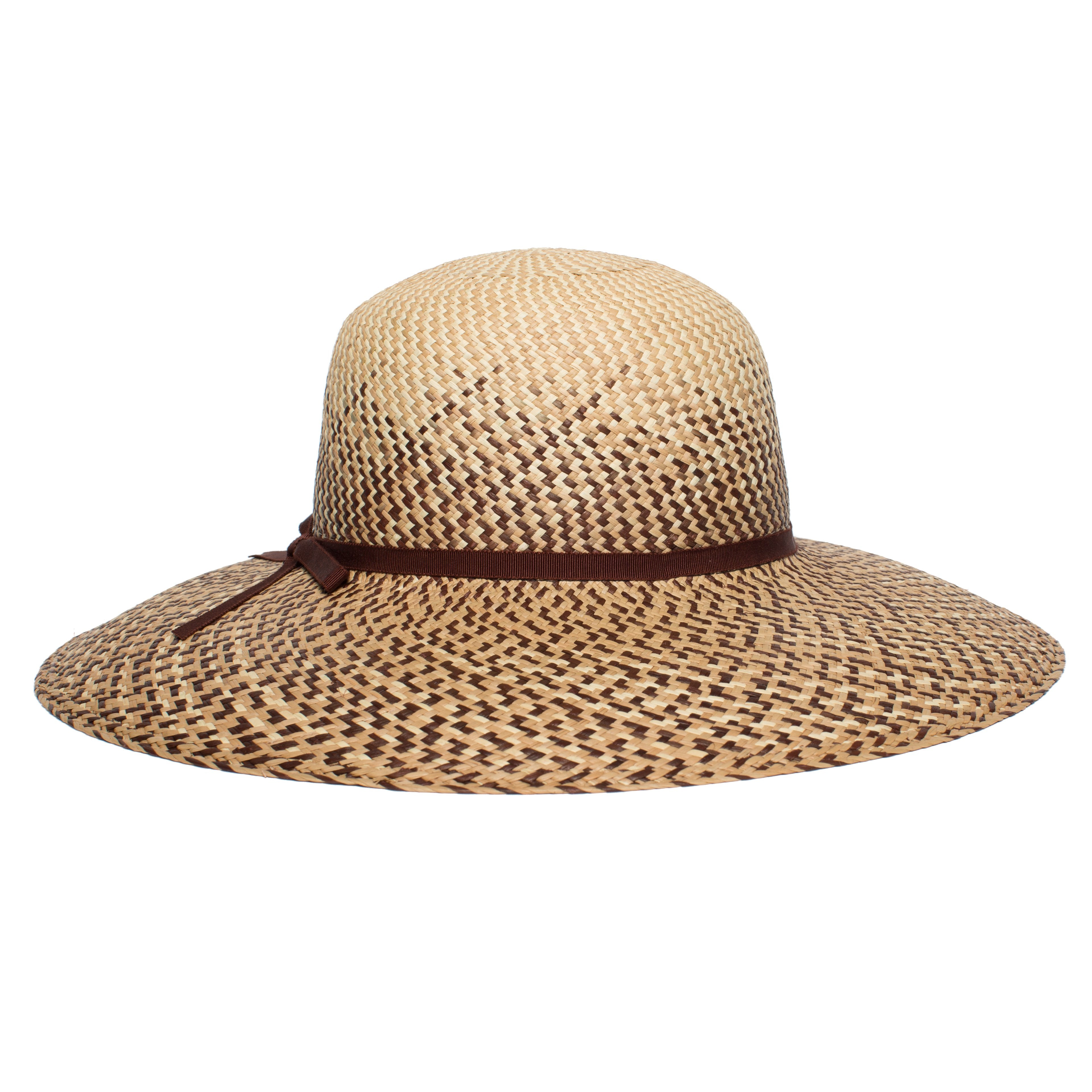 Goorin Bros. pretty face straw wide brim floppy hat Natural back view