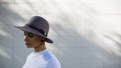 Goorin Bros. mimi cloche hat Navy hero shot on female model