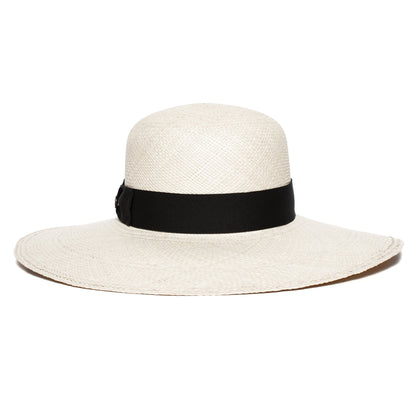 Goorin Bros. stacey straw floppy hat White back view