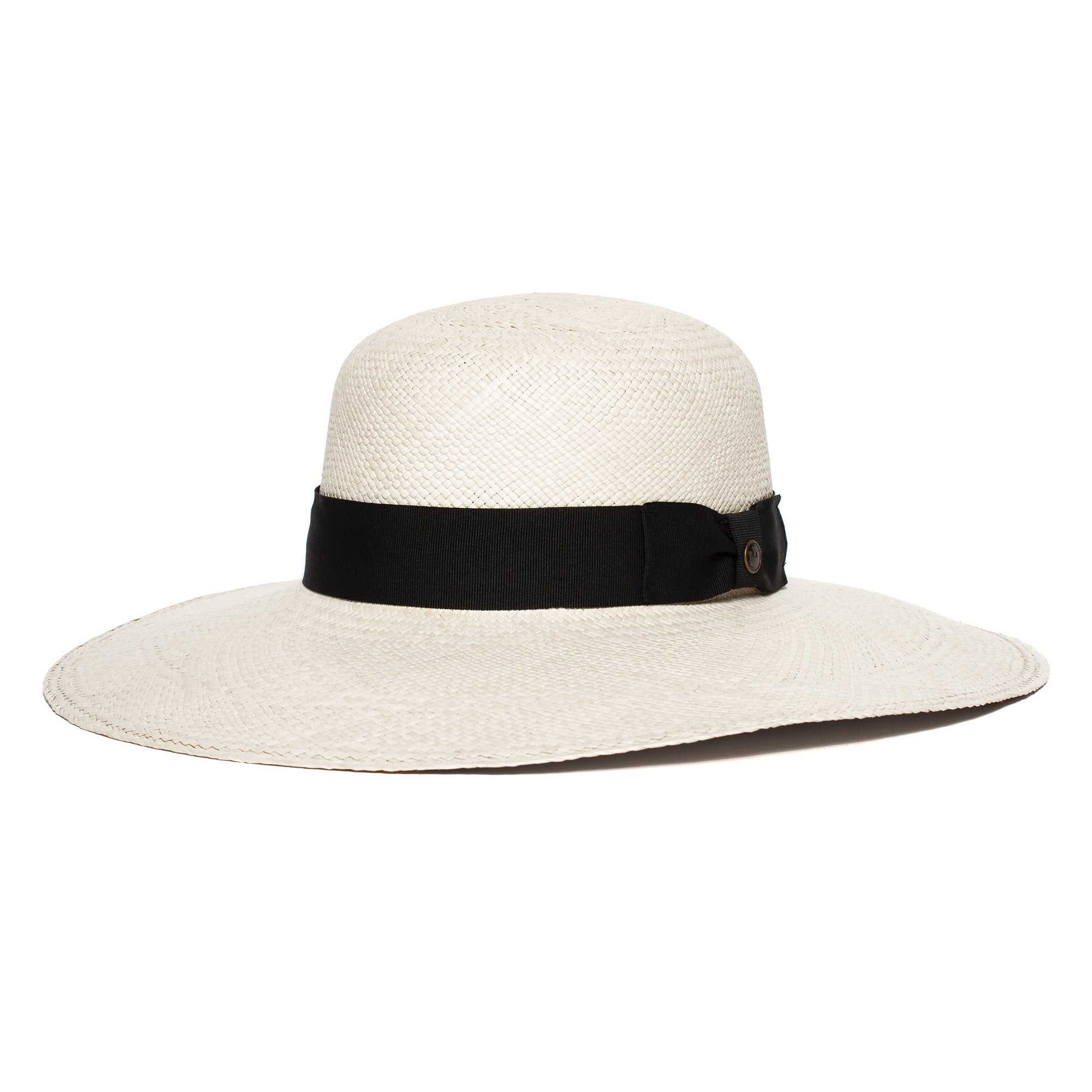 Goorin Bros. stacey straw floppy hat White left side view