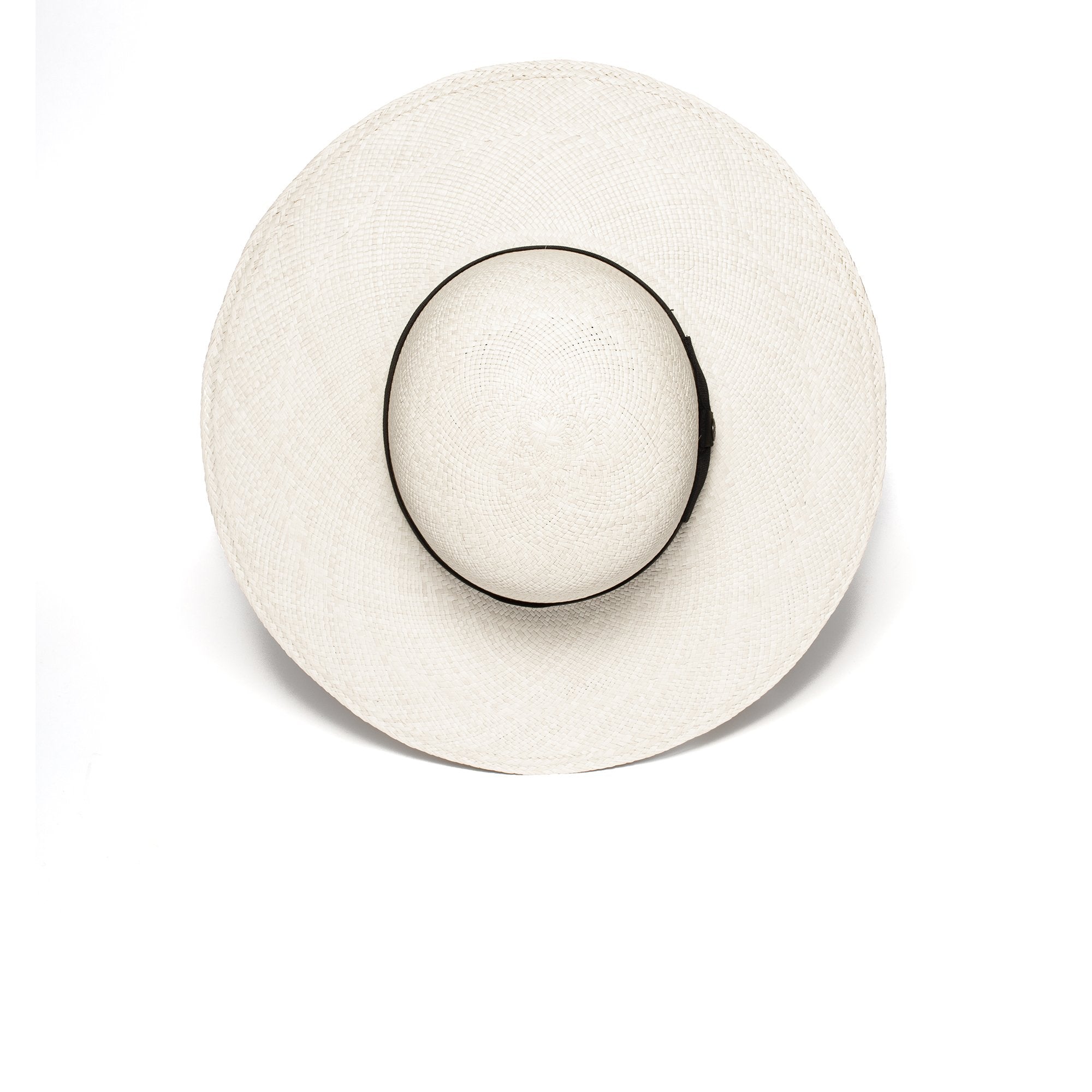 Goorin Bros. stacey straw floppy hat White top view