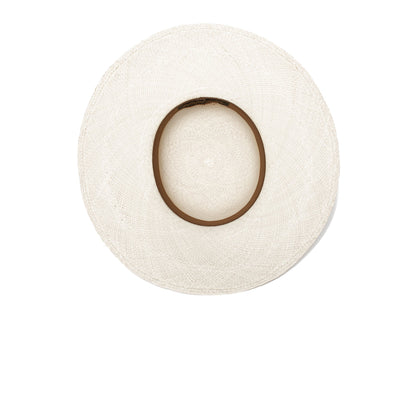 Goorin Bros. stacey straw floppy hat White under view