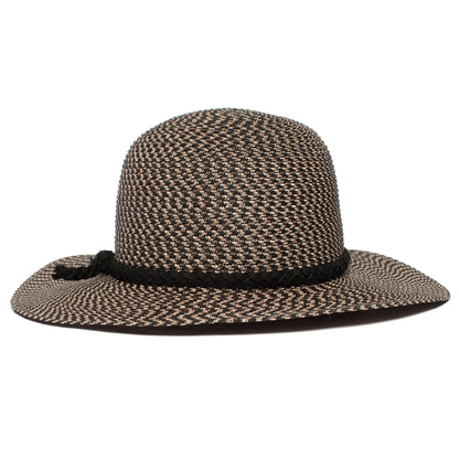 Goorin Bros. free will paper wide brim floppy hat Black back view