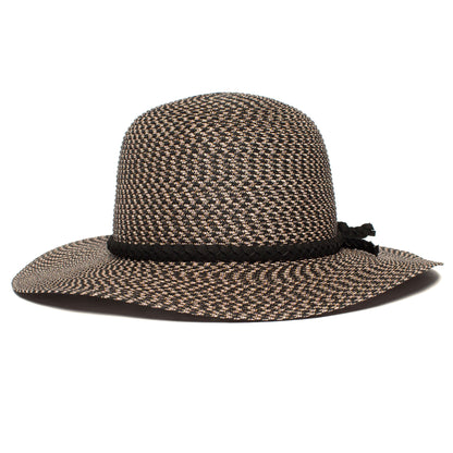 Goorin Bros. free will paper wide brim floppy hat Black front view