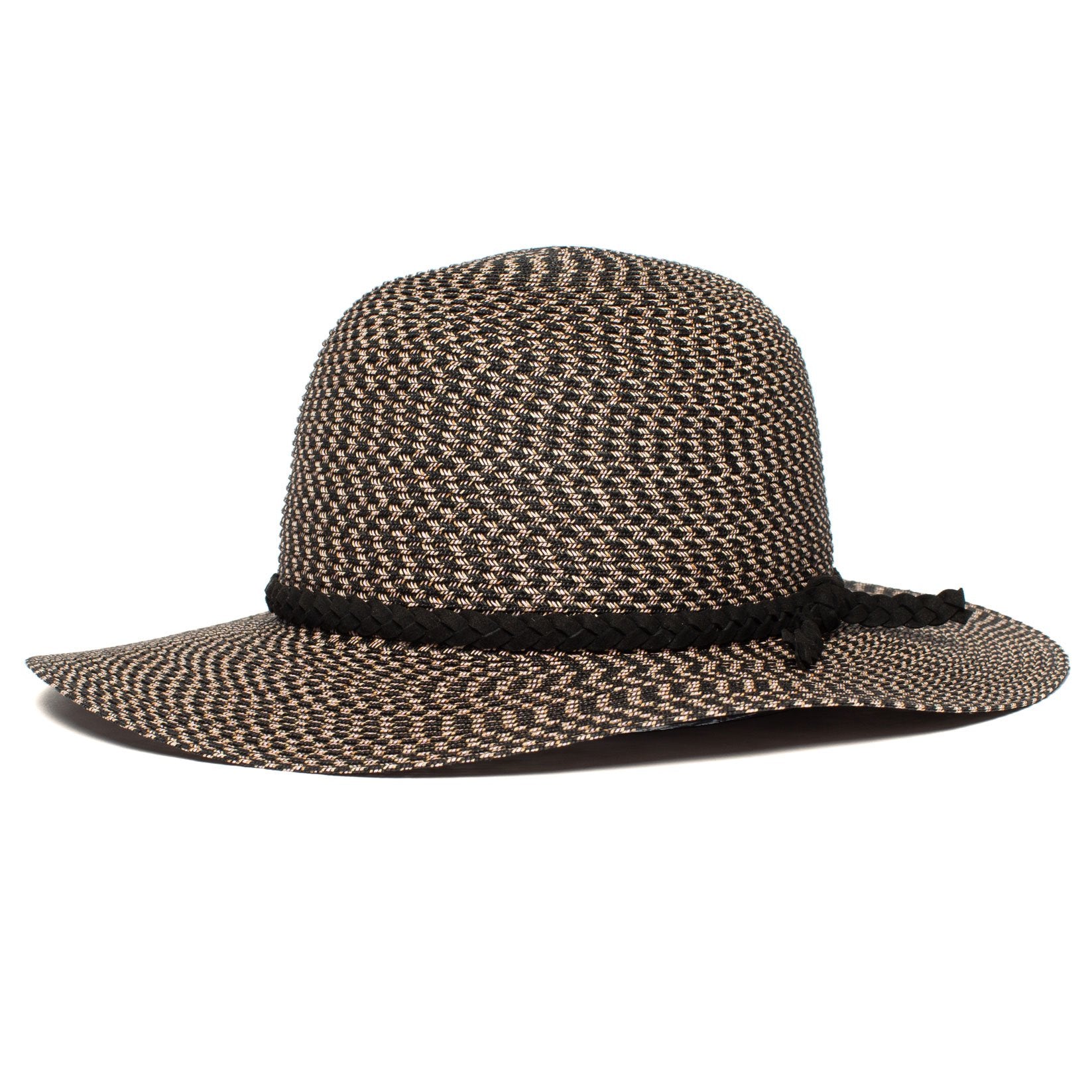 Goorin Bros. free will paper wide brim floppy hat Black left side view