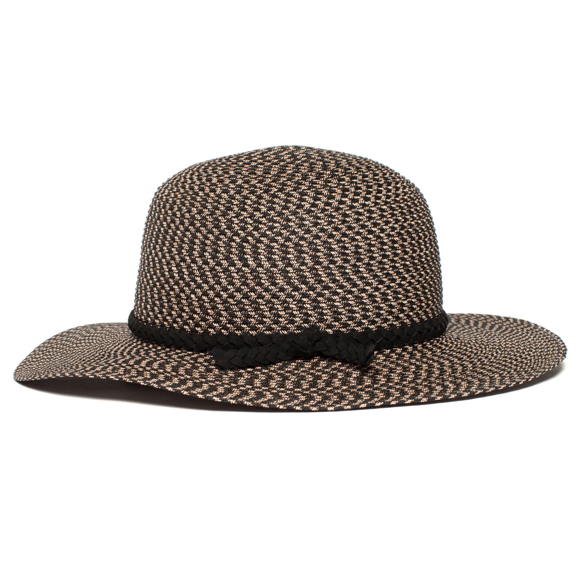 Goorin Bros. free will paper wide brim floppy hat Black side view