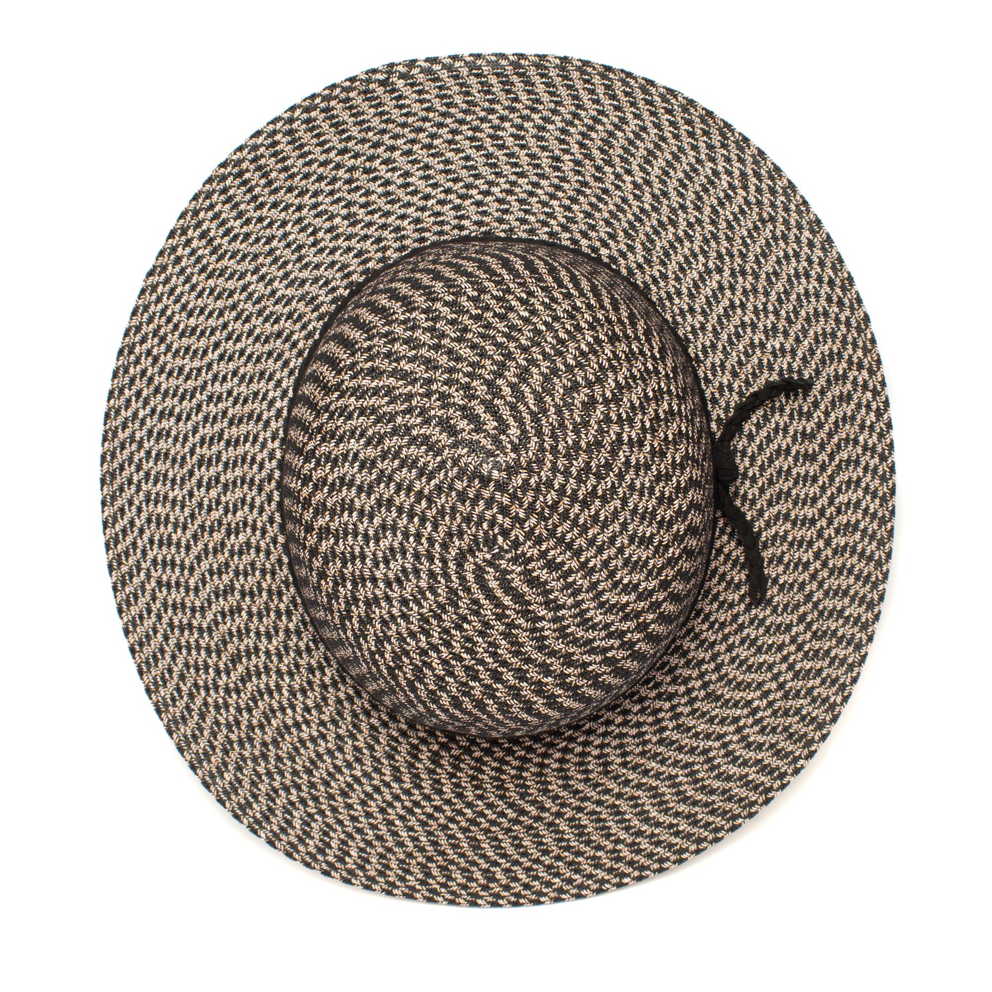Goorin Bros. free will paper wide brim floppy hat Black top view