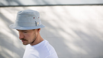 Goorin Bros. sup fedora Grey hero shot on male model