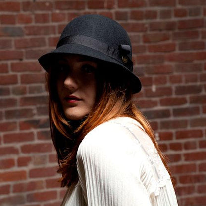 Goorin Bros. princess wool blend cloche hat Black  womens styling