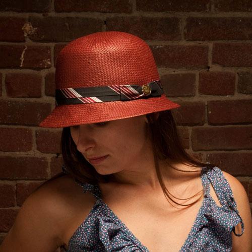 Goorin Bros. monroe straw cloche hat Red  womens styling