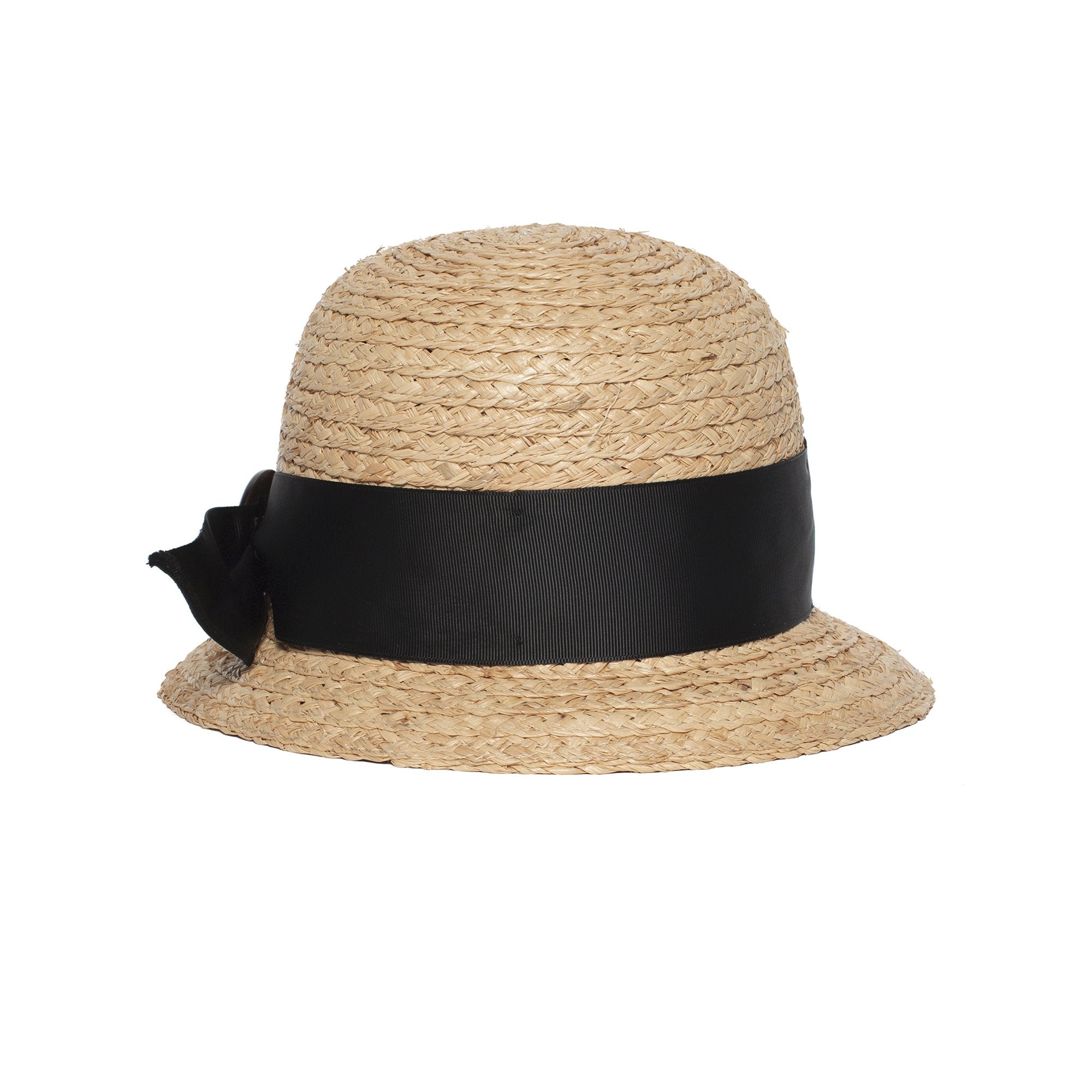Goorin Bros. allison straw cloche hat Natural back view