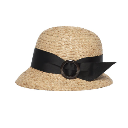 Goorin Bros. allison straw cloche hat Natural side view