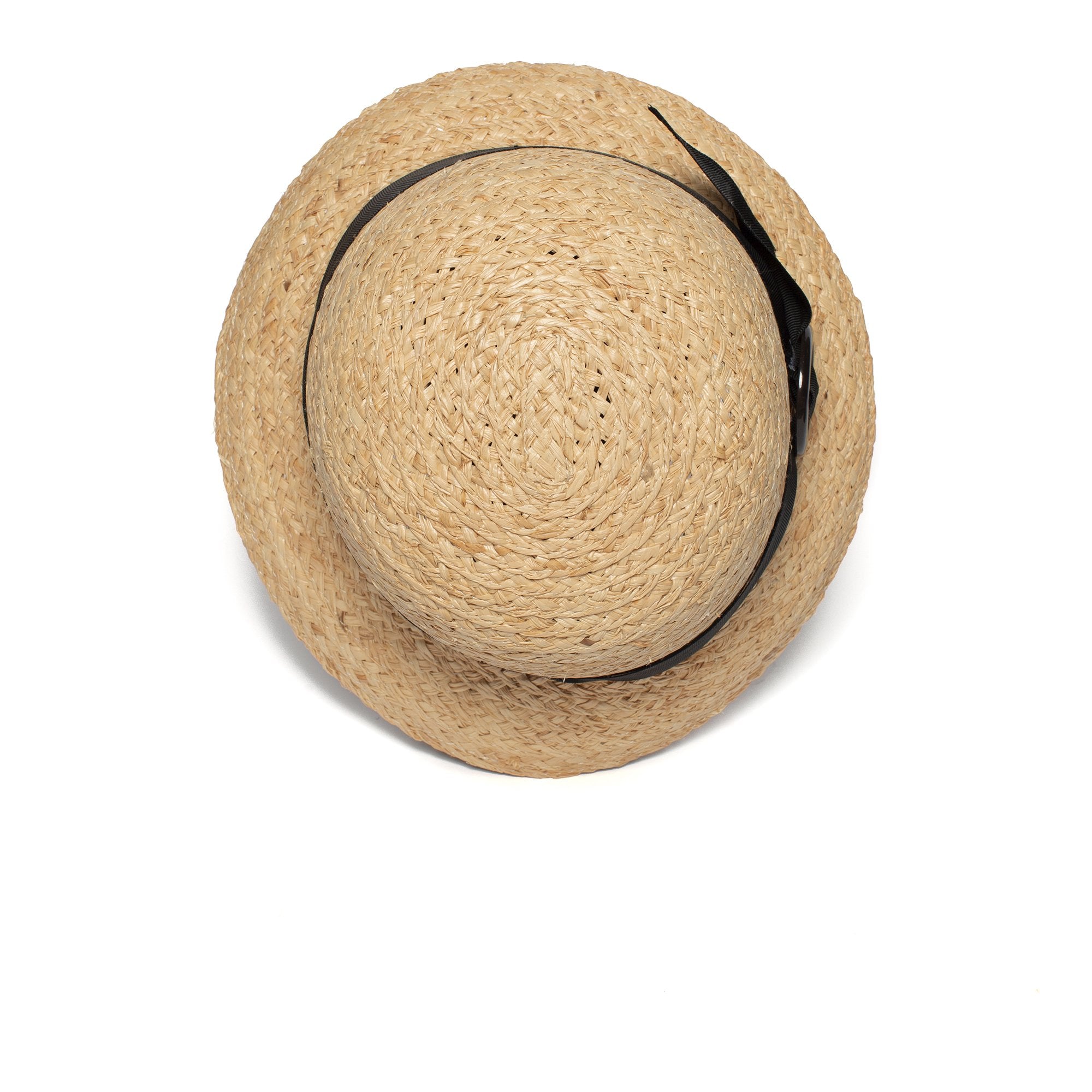 Goorin Bros. allison straw cloche hat Natural top view
