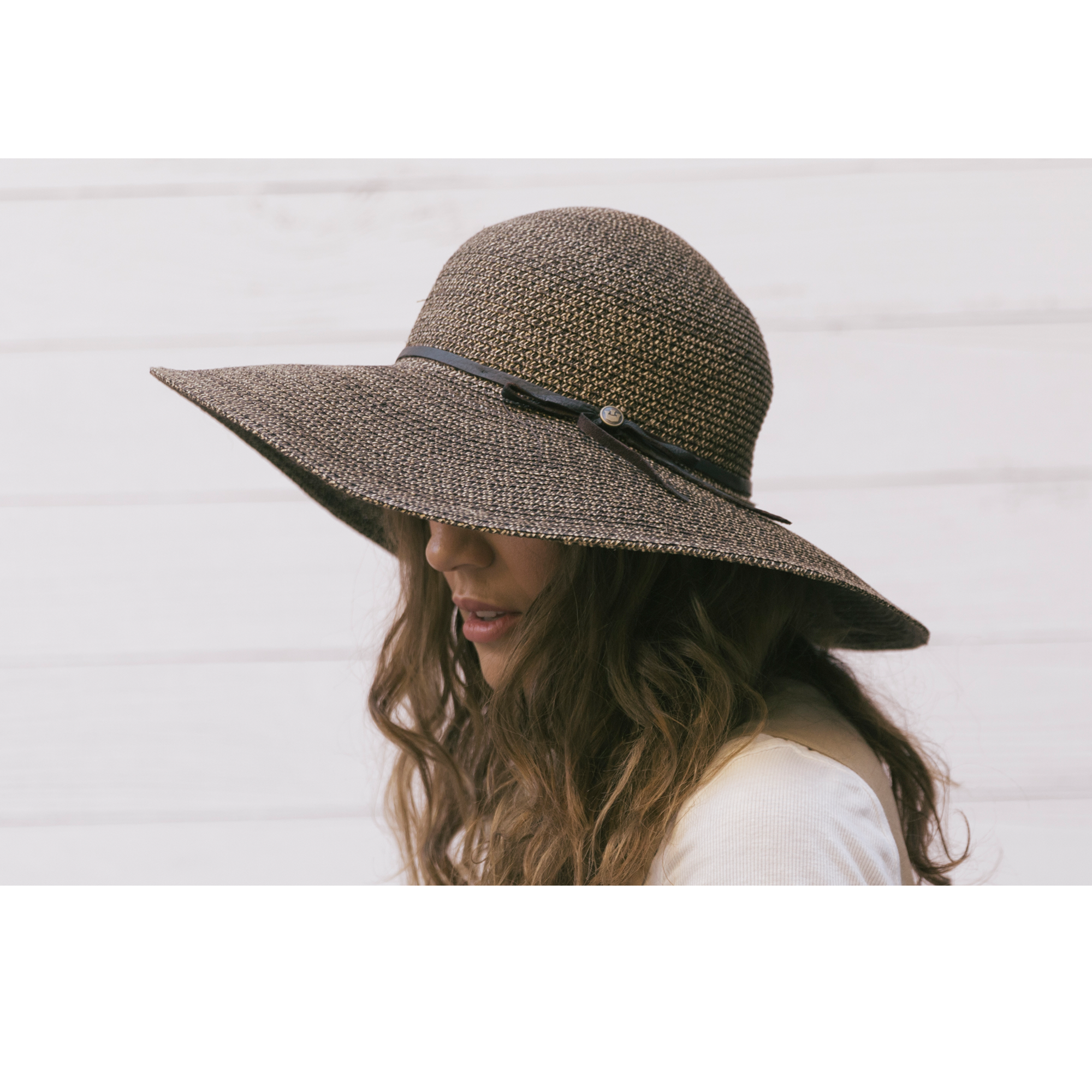 Goorin Bros. shalone straw floppy hat Brown  womens styling