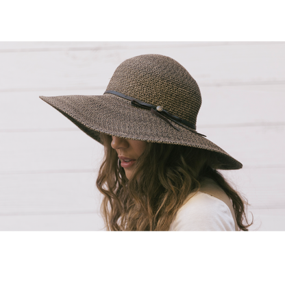 Goorin Bros. shalone straw floppy hat Brown  womens styling