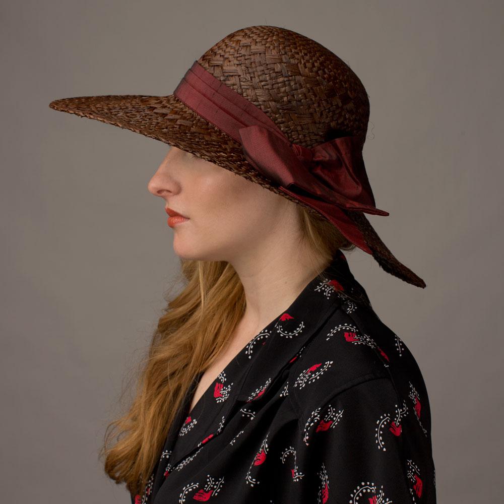 Goorin Bros. sunday silence straw floppy hat Brown  womens styling