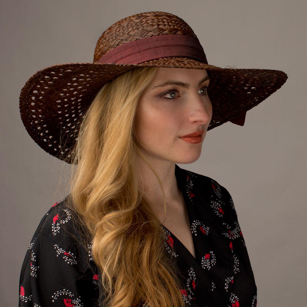 Goorin Bros. sunday silence straw floppy hat Brown  womens styling