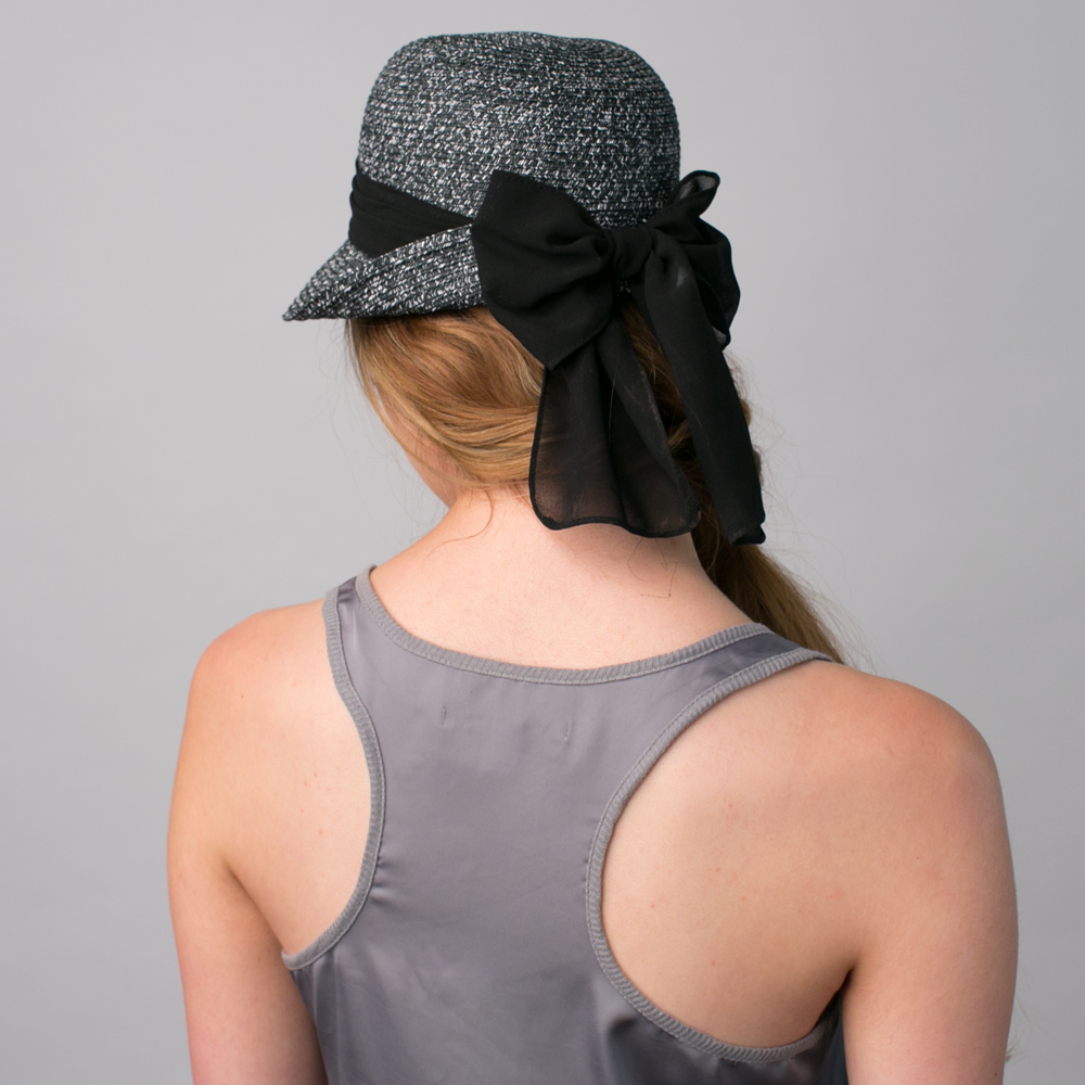 Goorin Bros. maryanne rogers straw cloche hat Black  womens styling