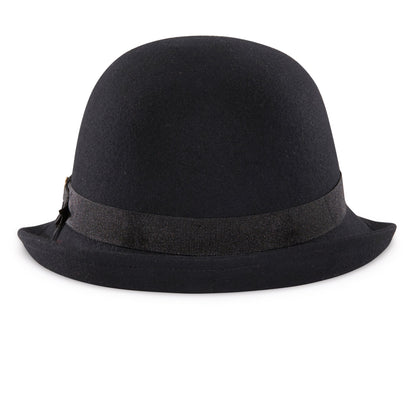 Goorin Bros. ella wool blend cloche hat Black back view