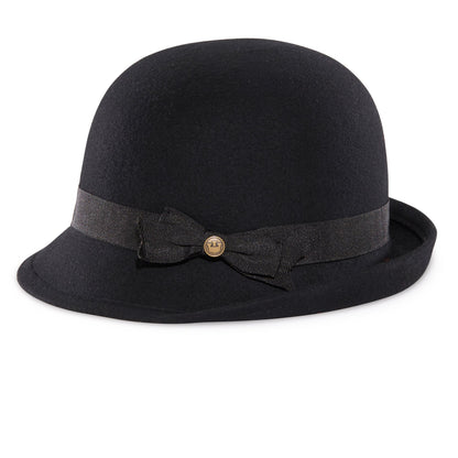 Goorin Bros. ella wool blend cloche hat Black side view